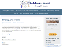 Tablet Screenshot of berkeleyartswv.org